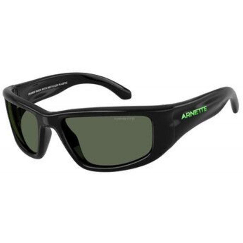 Sunglasses Arnette AN 4358 290071 Black / Dark Green Policarbonate Standard 58mm