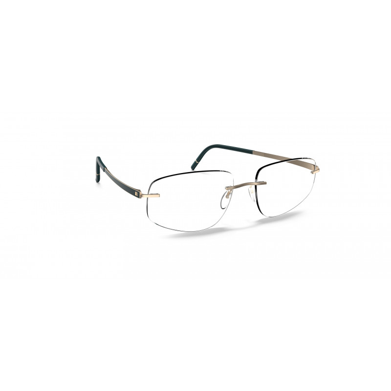 Eyeglasses Silhouette Momentum Chassis Rimless 5529 5540 Teal / Brass Eyeglasses Silhouette Momentum Chassis Rimless 5529 5540 Teal / Brass