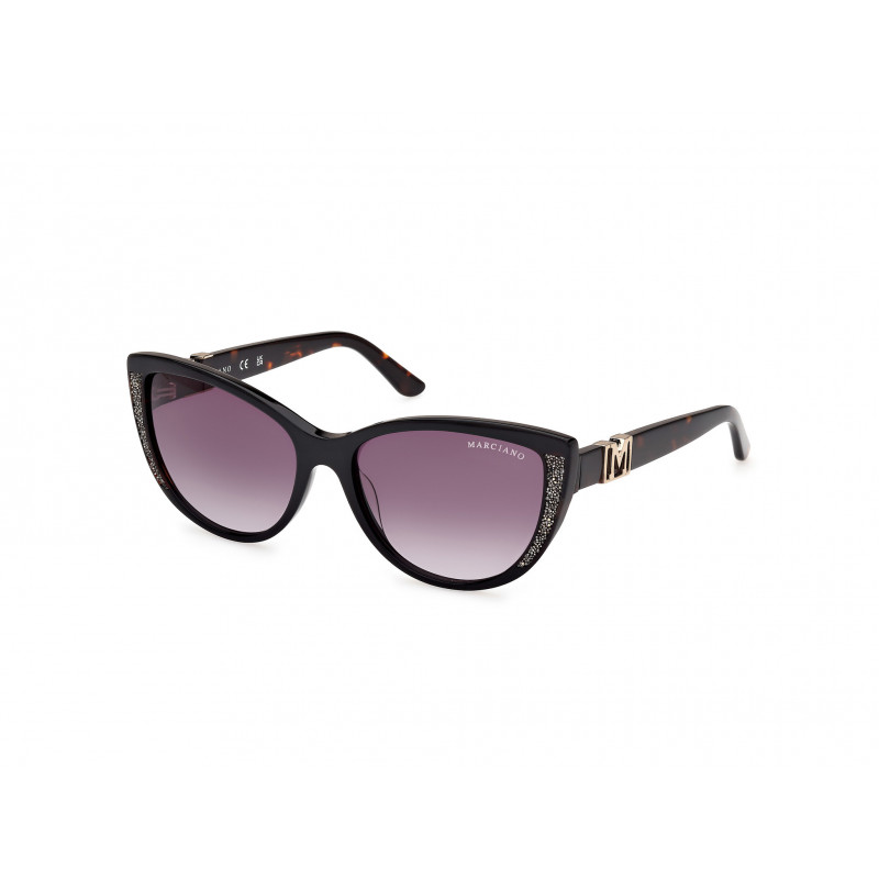 Sunglasses Guess By Marciano GM 00011 05B Shiny Black / Dark Havana 58mm