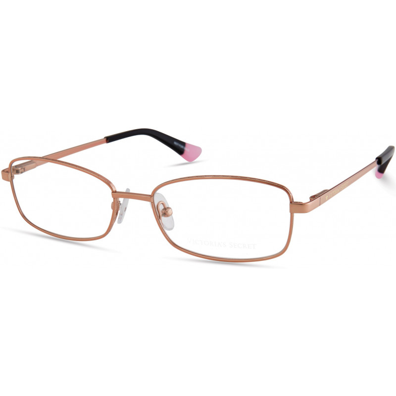 Eyeglasses Victoria's Secret VS 5022 028 Rose Gold W/ Star On Temple Black Tips Eyeglasses Victoria's Secret VS 5022 028 Rose Gold W/ Star On Temple Black Tips