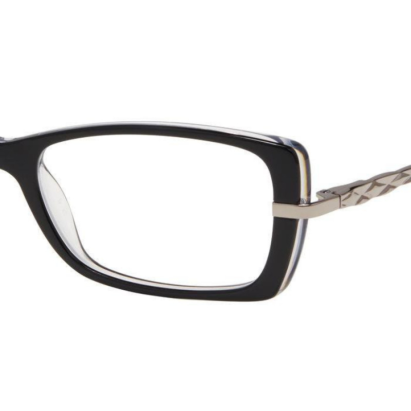 Eyeglasses Liz Claiborne L 659 7C5 Black Crystal Eyeglasses Liz Claiborne L 659 7C5 Black Crystal