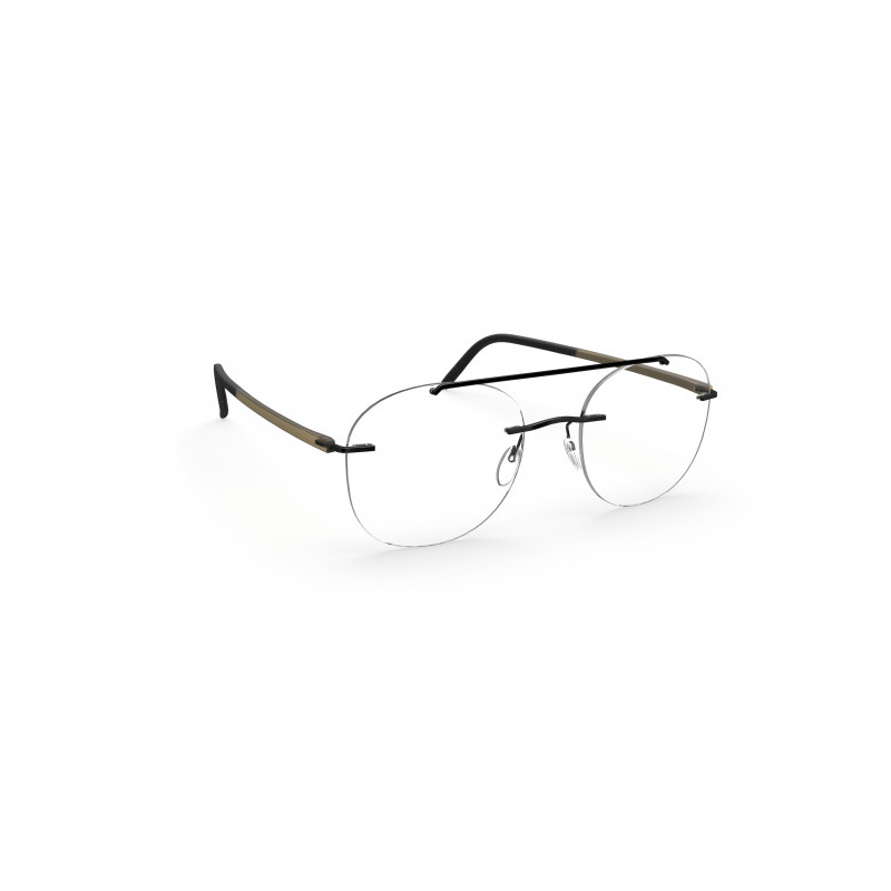 Eyeglasses Silhouette The Wave Chassis Rimless 5567 9040 Black Buffalo Eyeglasses Silhouette The Wave Chassis Rimless 5567 9040 Black Buffalo
