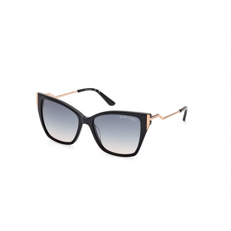 Sunglasses Guess By Marciano GM 0833 01W Shiny Black Rose Gold 55mm
