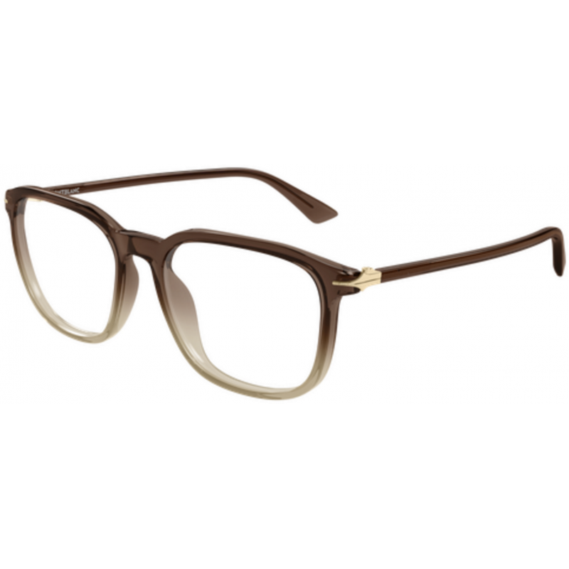 Eyeglasses Montblanc MB 0438 O- 005 Brown / Transparent 53mm