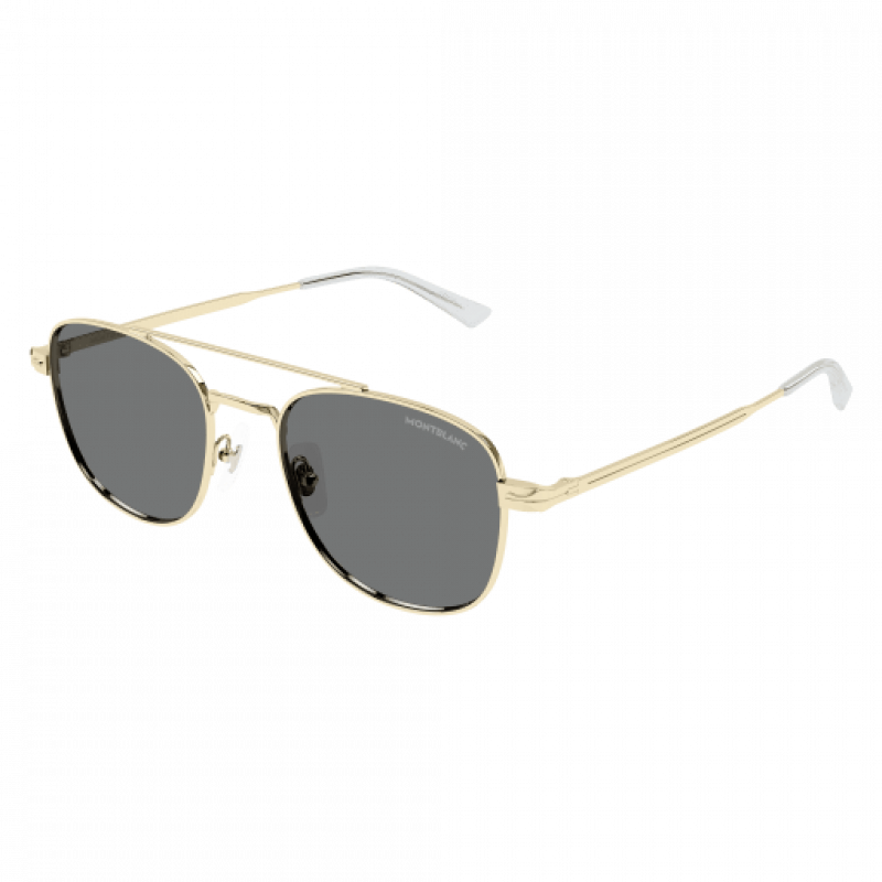 Sunglasses Montblanc MB 0363 S- 001 Gold / Grey Sunglasses Montblanc MB 0363 S- 001 Gold / Grey