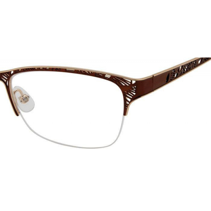 Eyeglasses Liz Claiborne L 645 09Q Brown Eyeglasses Liz Claiborne L 645 09Q Brown