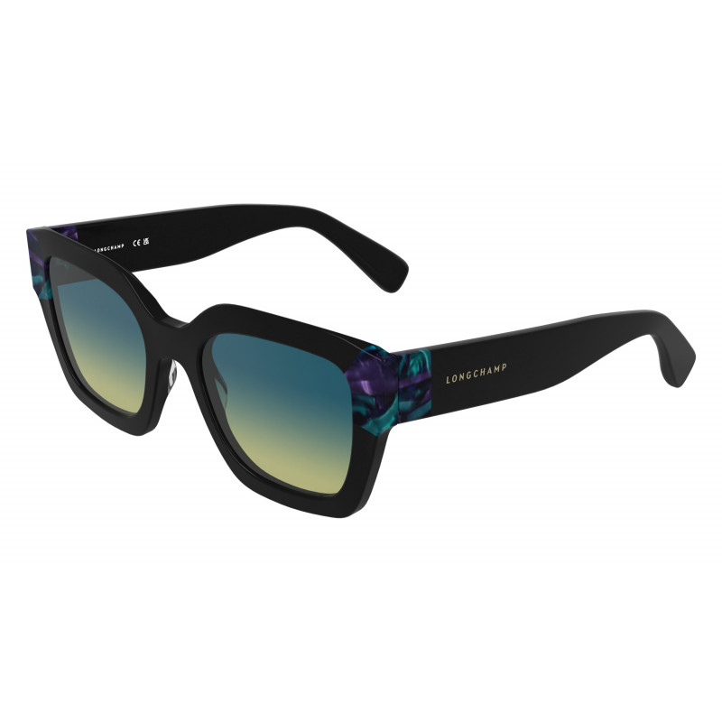 Sunglasses LONGCHAMP LO 771 S 007 Black/Marble Turquoise 50mm