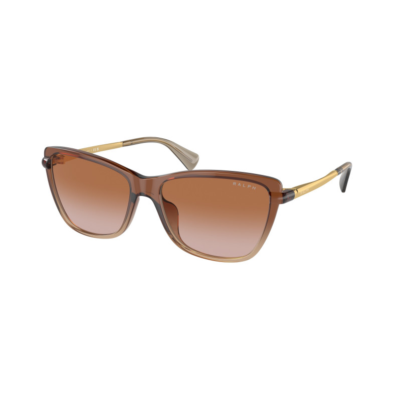 Sunglasses Ralph RA 5308 U 613313 Shiny Transparent Brown Gradie 57mm