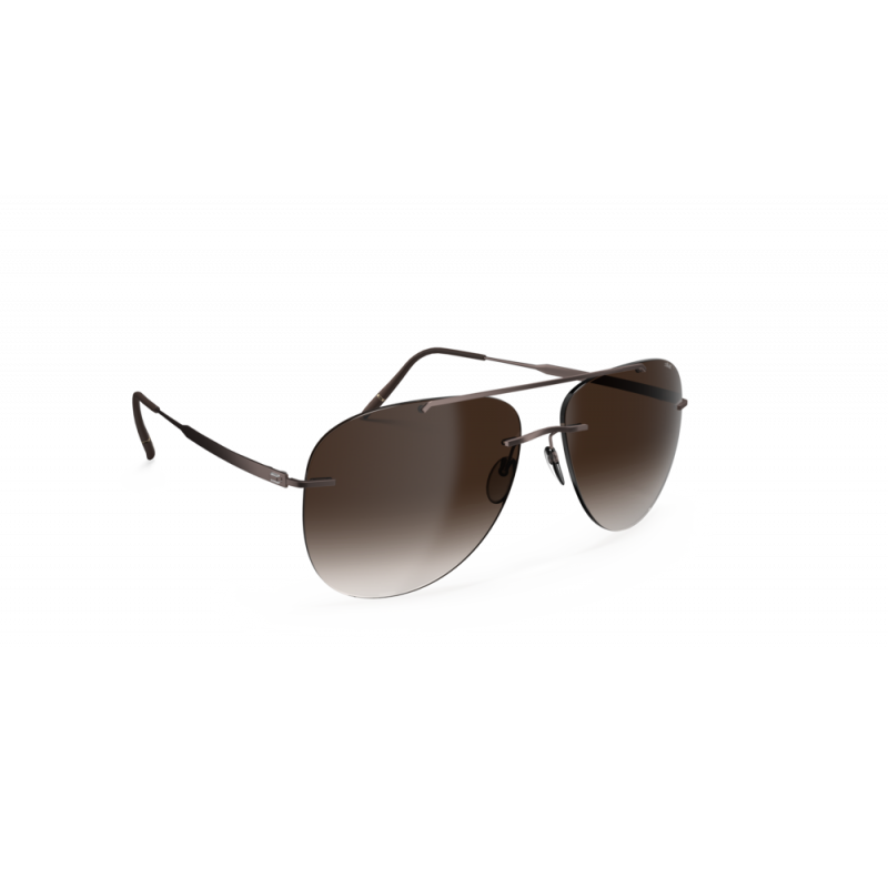 Sunglasses Silhouette Canatara Rimless 8751 6040 Mocha Mousse 59mm