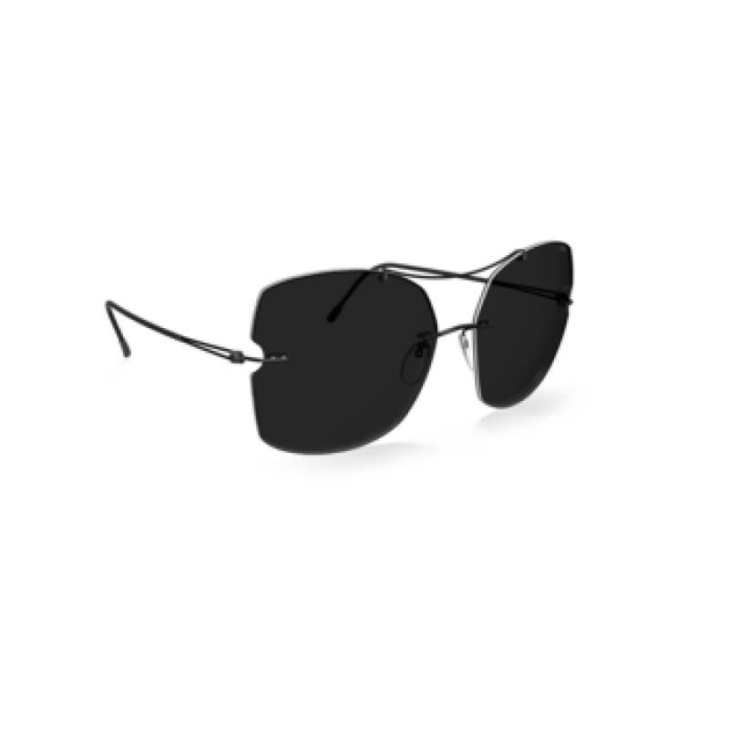 Sunglasses Silhouette Rimless Shades 8183 9040 Black/White Sunglasses Silhouette Rimless Shades 8183 9040 Black/White