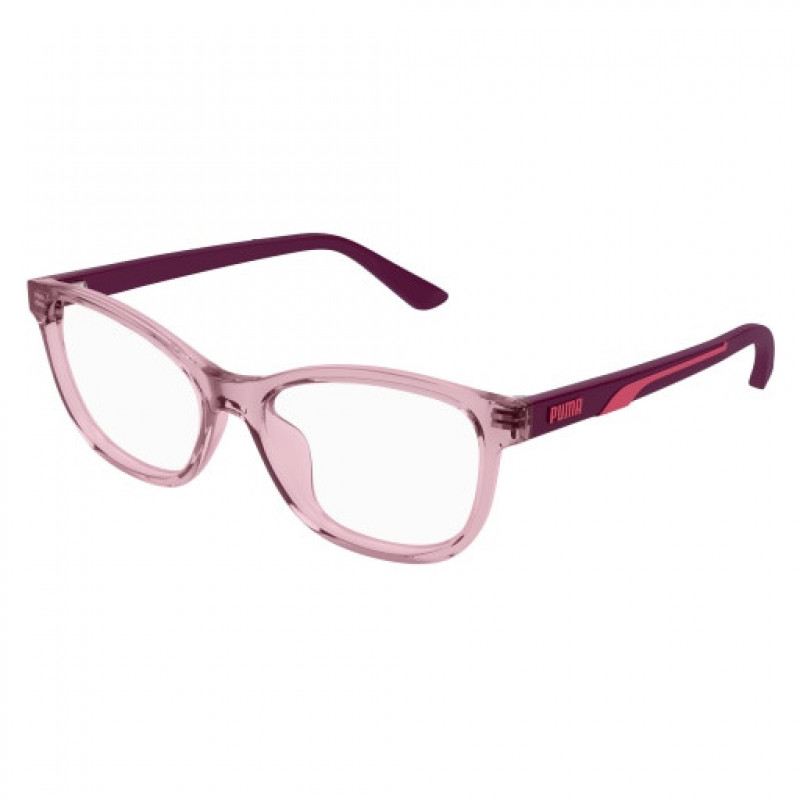 Eyeglasses Puma PJ 0077 O- 004 Pink / Transparent Violet Eyeglasses Puma PJ 0077 O- 004 Pink / Transparent Violet