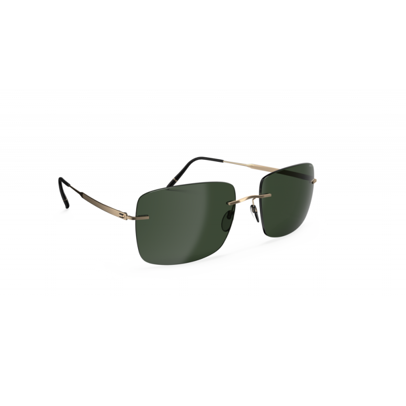 Sunglasses Silhouette Chesterman Rimless 8752 7530 Gold/Black 59mm