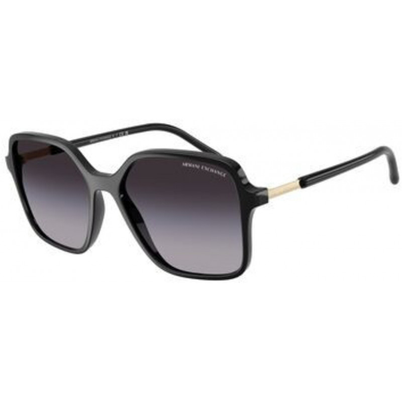 Sunglasses Armani Exchange AX 4163 SF 81788G Shiny Black / Grey Gradient Polyamide Standard 53mm