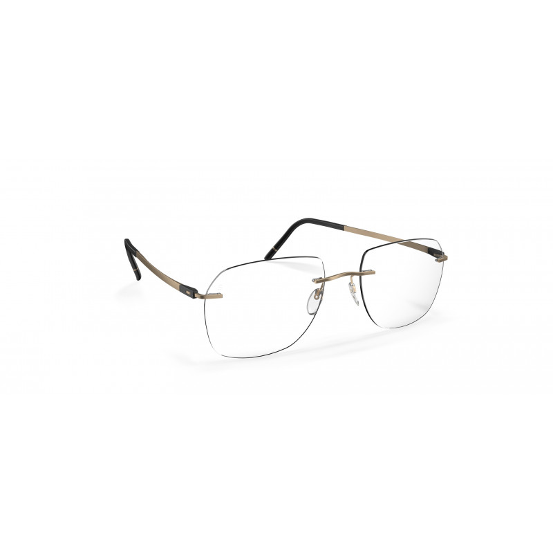 Eyeglasses Silhouette The Dawn Chassis Rimless 5573 7530 Gold/Black Eyeglasses Silhouette The Dawn Chassis Rimless 5573 7530 Gold/Black