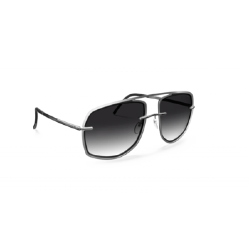 Sunglasses Silhouette New York Sky 8733 7000 Rhodium/Black Sunglasses Silhouette New York Sky 8733 7000 Rhodium/Black