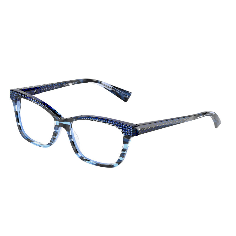 Eyeglasses Alain Mikli A 3037 B B0A3 Havana Blue Chevron