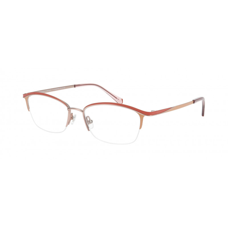Eyeglasses Pro-design Denmark LASH 2 4921 Red-brown Medium Matt / Nosepad 53mm