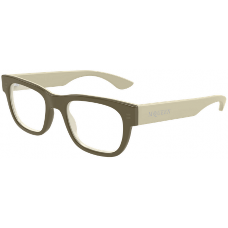 Eyeglasses Alexander McQueen AM 0531 O- 004 Brown / Transparent 51mm