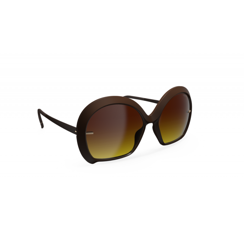 Sunglasses Silhouette Dora One 3200 6230 Chocolate Brown 59mm