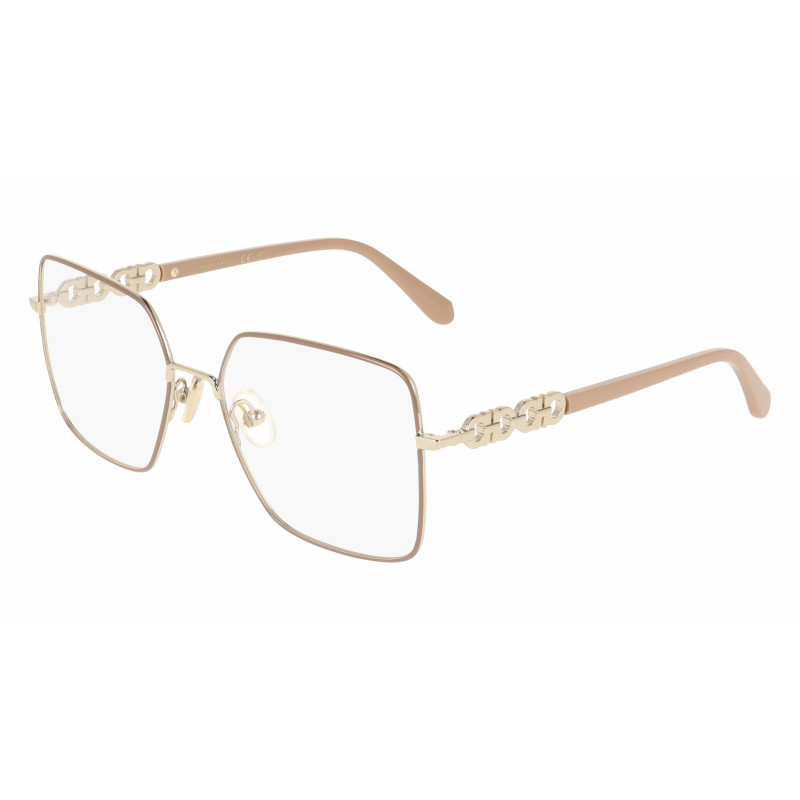 Eyeglasses FERRAGAMO SF 2241 744 Gold/Nude 56mm