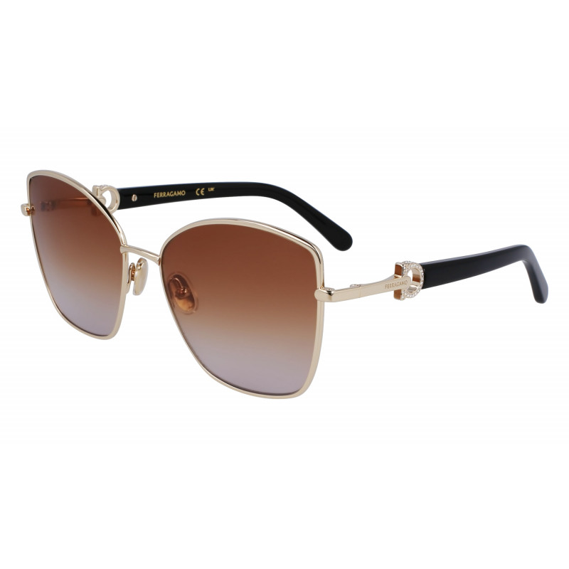 Sunglasses FERRAGAMO SF 312 SR 745 Gold/Brown Gradient Sunglasses FERRAGAMO SF 312 SR 745 Gold/Brown Gradient