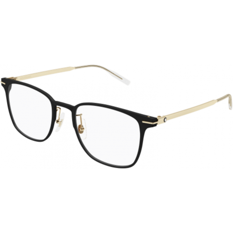 Eyeglasses Montblanc MB 0397 ON- 001 Black / Transparent Gold 52mm