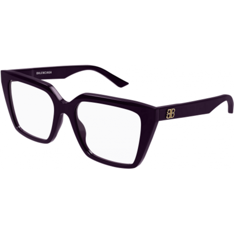 Eyeglasses Balenciaga BB 0130 O- 009 Violet / Transparent 53mm