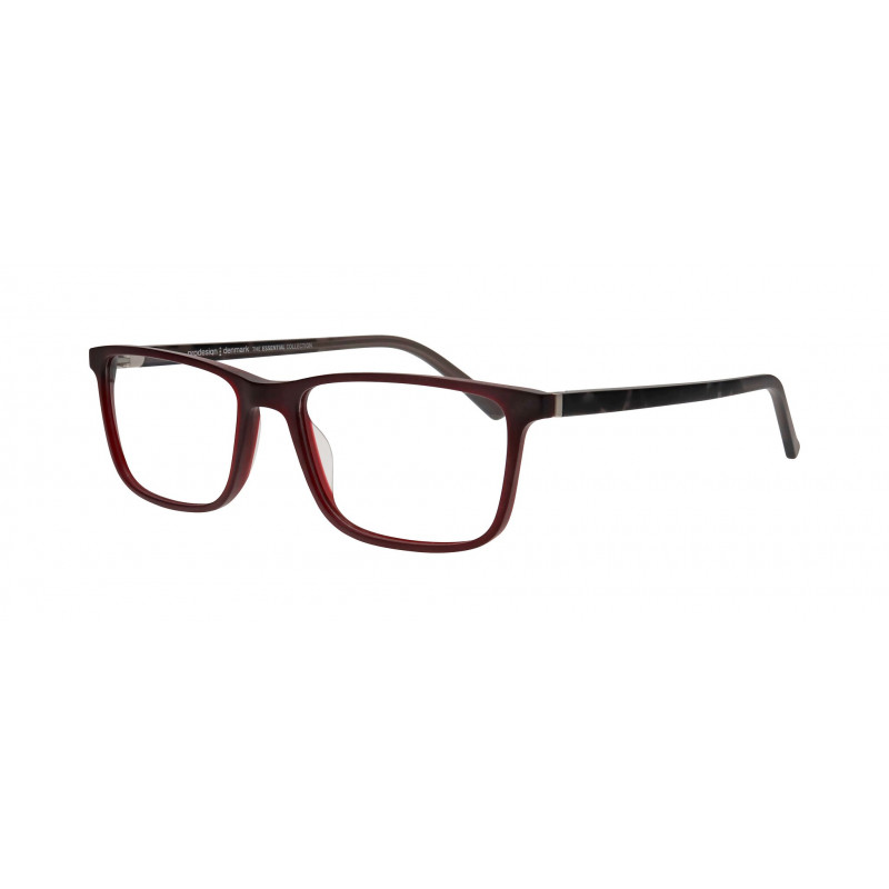 Eyeglasses Pro-design Denmark Model 3658 4031 Red Dark Matt / Nosepad Eyeglasses Pro-design Denmark Model 3658 4031 Red Dark Matt / Nosepad