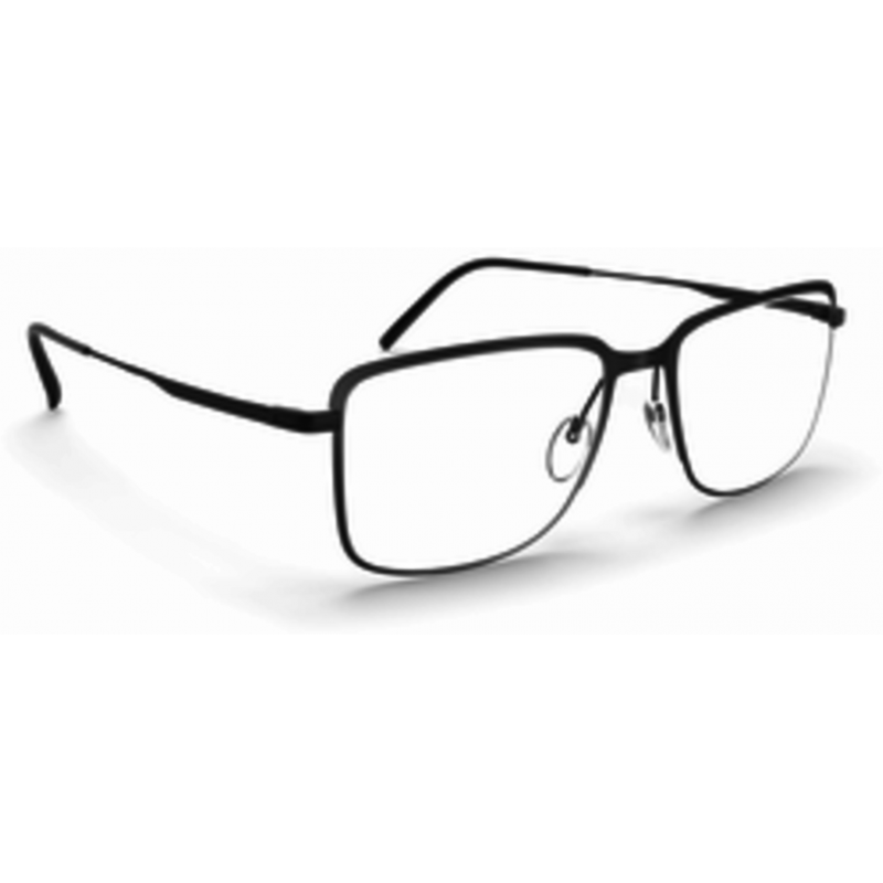 Eyeglasses Silhouette Lite Wave Full Rim 5534 9040 Pure Black 52mm