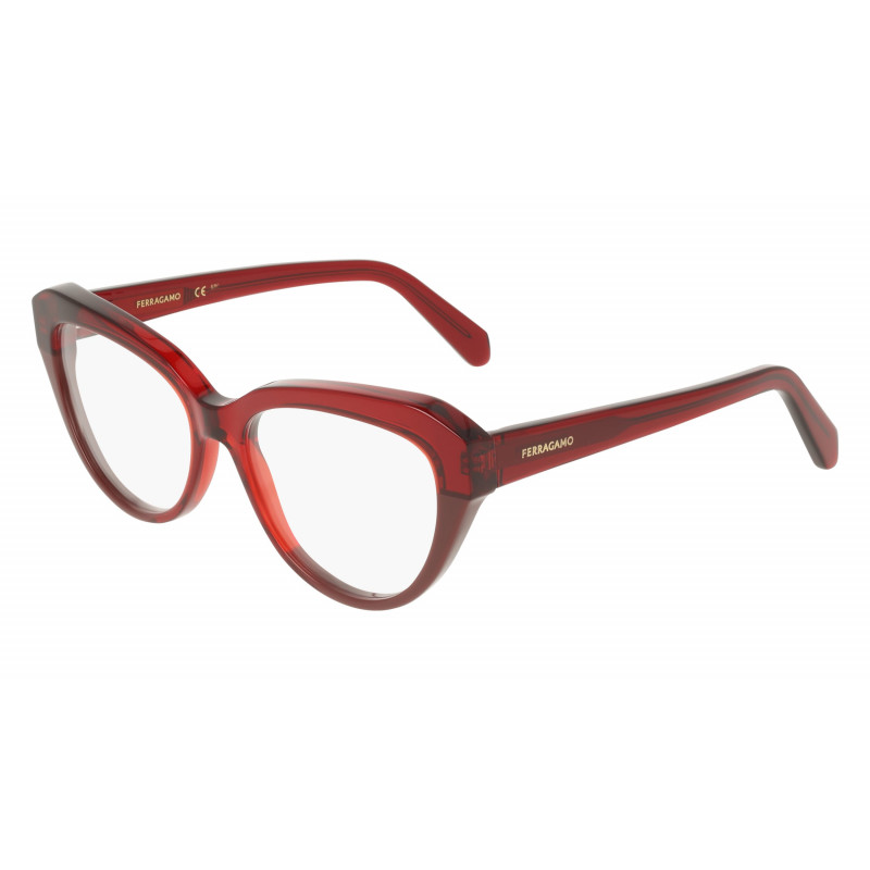 Eyeglasses FERRAGAMO SF 3046 618 Transparent Burgundy/Burgundy