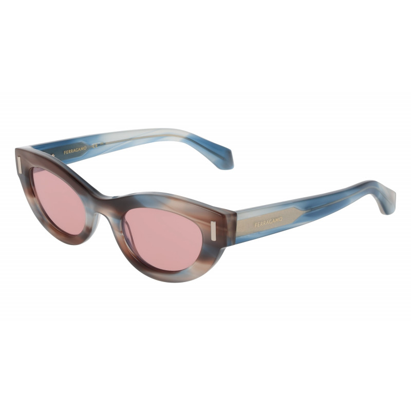 Sunglasses FERRAGAMO SF 2062 SE 314 Striped Sand Blue Sunglasses FERRAGAMO SF 2062 SE 314 Striped Sand Blue