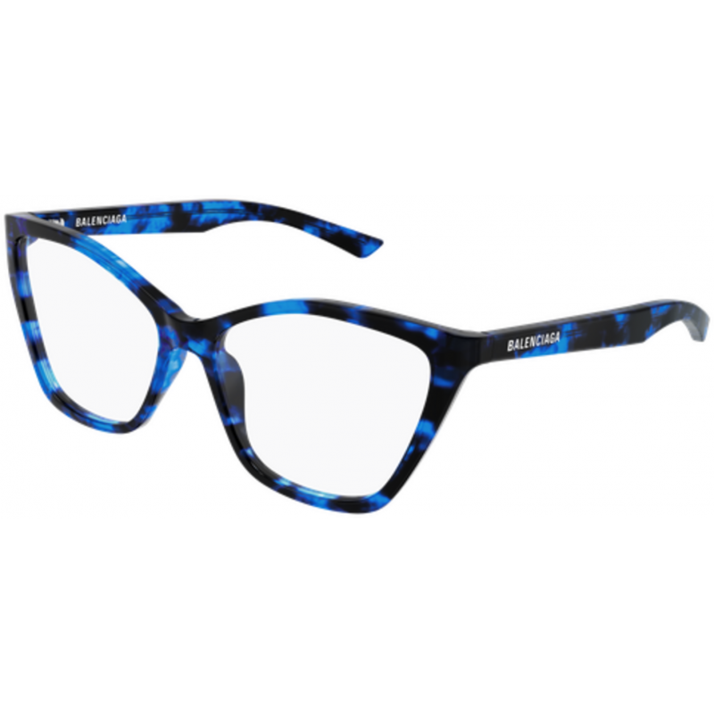 Eyeglasses Balenciaga BB 0405 O- 005 Blue / Transparent 57mm