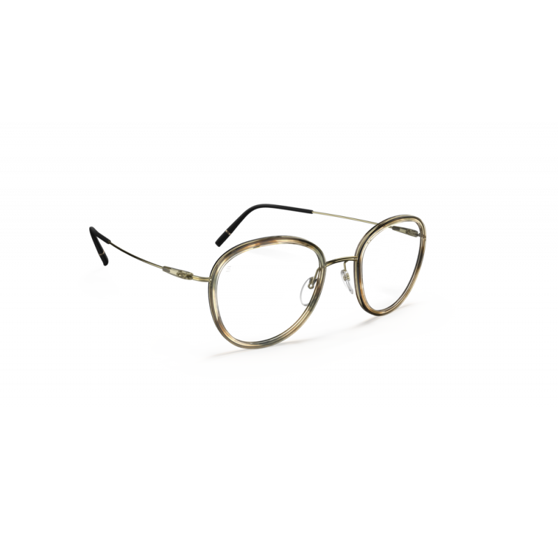 Eyeglasses Silhouette Dynamics Colorwave Contour 5581 5640 Brass / Havanna 45mm
