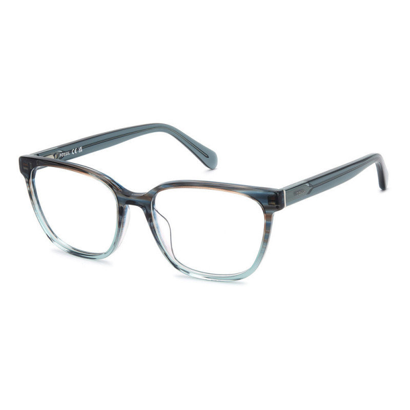 Eyeglasses Fossil FOS 7200 38I Blue Horn 55mm
