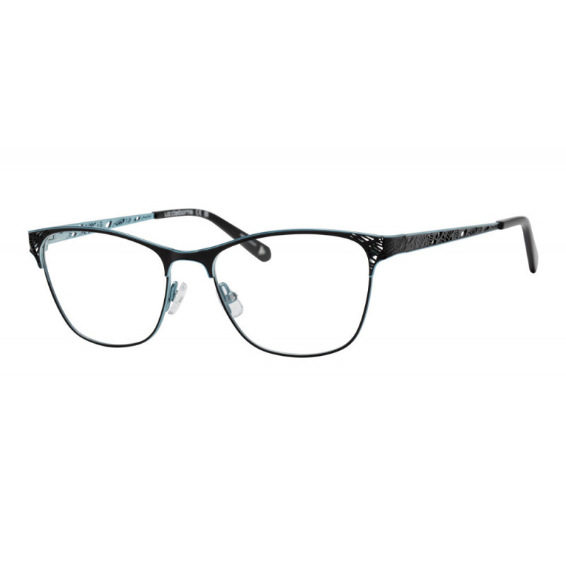 Eyeglasses Liz Claiborne L 691 ETJ Black Blue 55mm