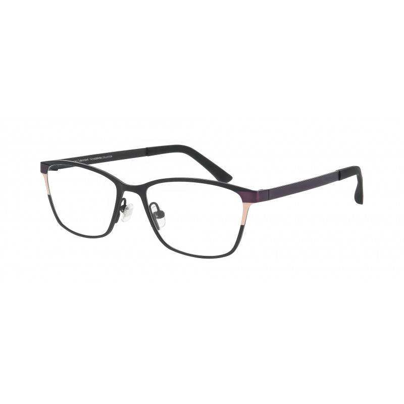 Eyeglasses Pro-design Denmark TITONE 2 6021 Black Medium Matt / Nosepad 50mm