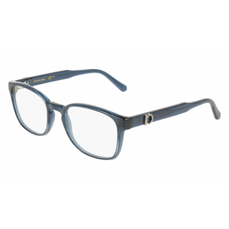 Eyeglasses FERRAGAMO SF 3027 E 432 Transparent Blue Eyeglasses FERRAGAMO SF 3027 E 432 Transparent Blue