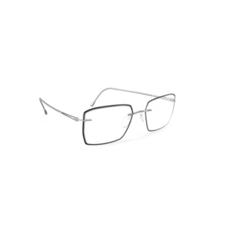 Eyeglasses Silhouette Lite Spirit Accent Rings ( 5566 ) 7000 Rhodium/Black Eyeglasses Silhouette Lite Spirit Accent Rings ( 5566 ) 7000 Rhodium/Black