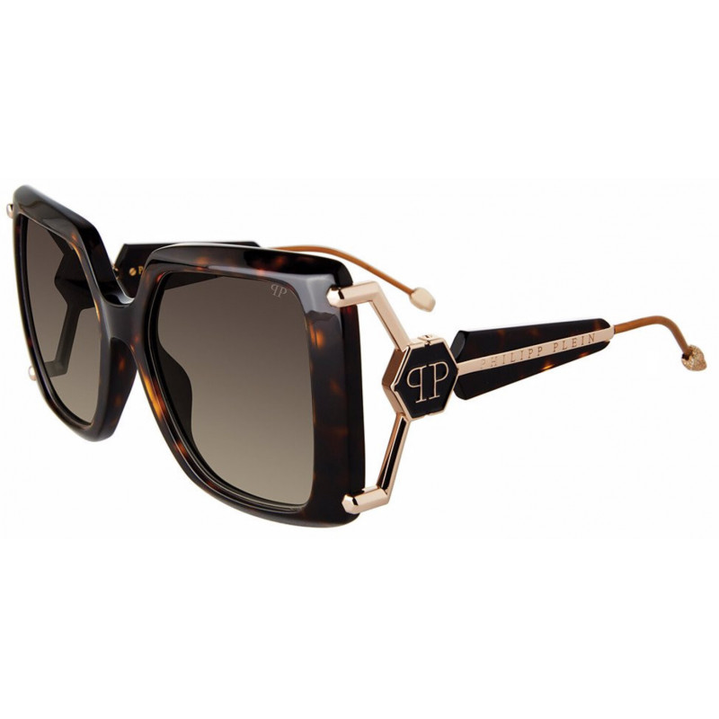 Sunglasses Philipp Plein SPP 121 S 0722 Dark Havana Sunglasses Philipp Plein SPP 121 S 0722 Dark Havana