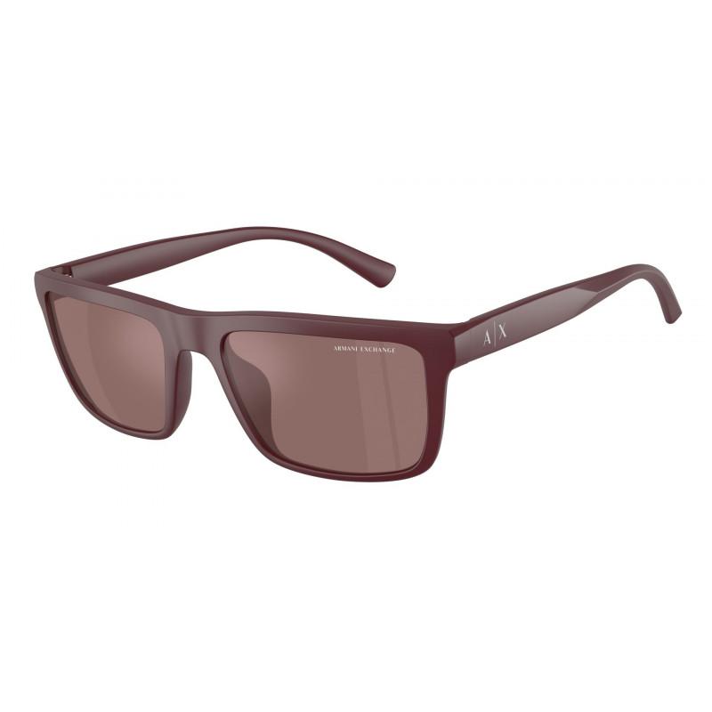 Sunglasses Armani Exchange AX 4174 SU 84136G Matte Burgundy / Brown Mirror Internal Silver Policarbonate Standard 56mm