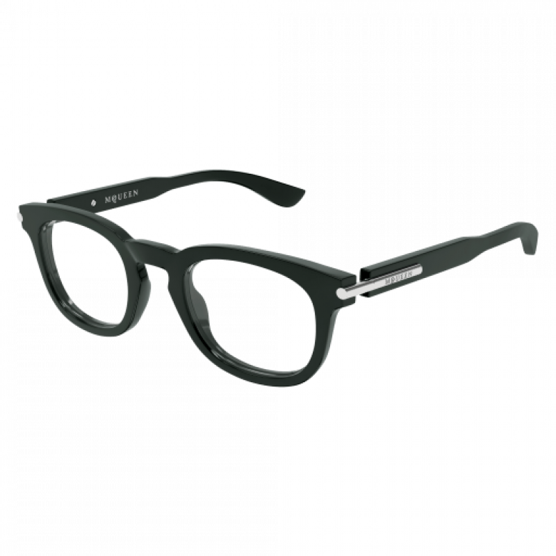 Eyeglasses Alexander McQueen AM 0498 O- 004 Green / Transparent 48mm