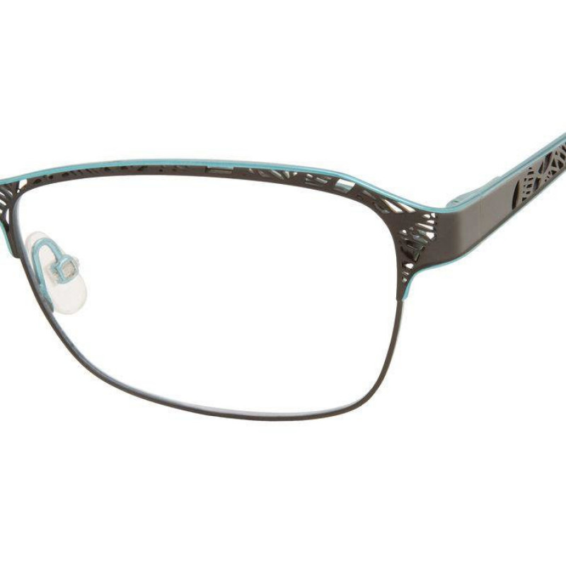 Eyeglasses Liz Claiborne L 655 ETJ Black Blue 54mm