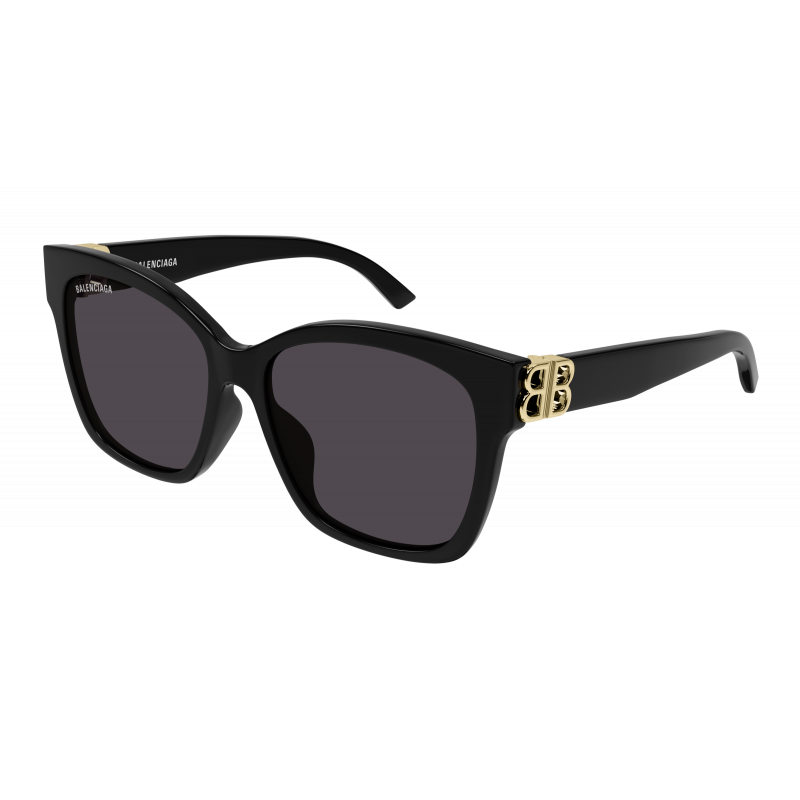 Sunglasses Balenciaga BB 0102 SA- 001 Black / Grey Gold 57mm