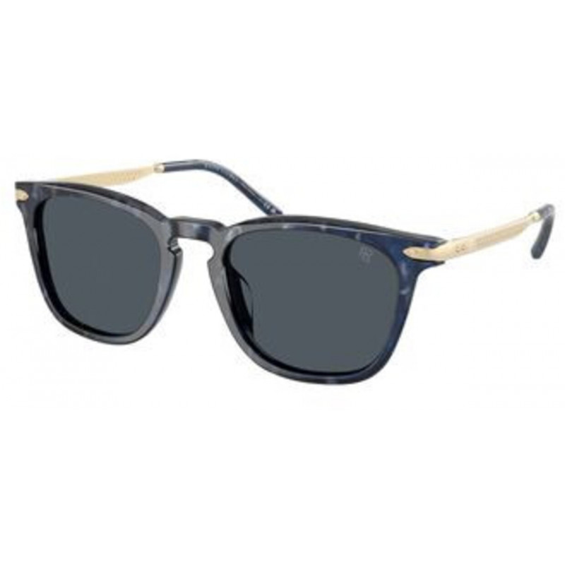 Sunglasses Ralph Lauren RL 8233 U 618387 Shiny Blue Havana / Grey Solid Polyamide Standard 53mm