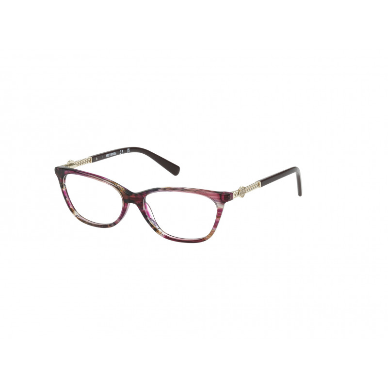 Eyeglasses Harley-Davidson HD 50151 069 Bordeaux/Horn / Shiny Pale Gold 54mm