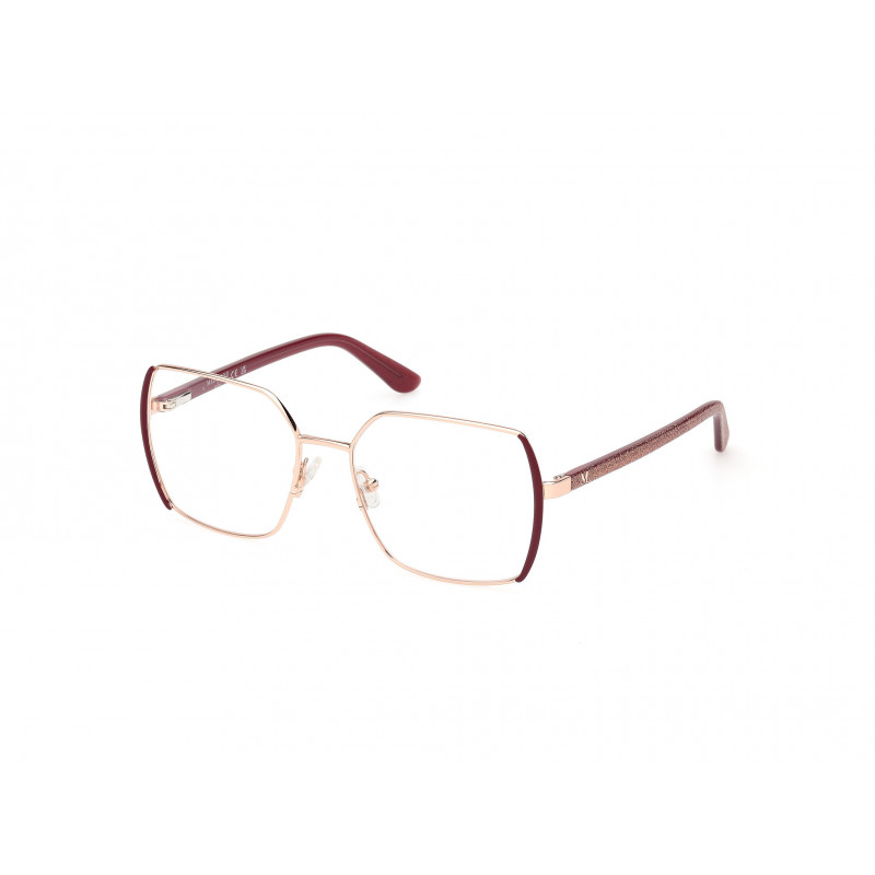 Eyeglasses Guess By Marciano GM 50014 071 Matte Bordeaux / Shiny Rose Gold Eyeglasses Guess By Marciano GM 50014 071 Matte Bordeaux / Shiny Rose Gold