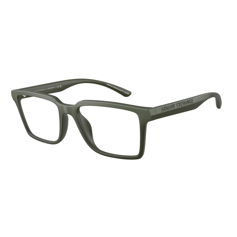 Eyeglasses Armani Exchange AX 3129 U 8389 Matte Green Gradient / Demo Lens 54mm
