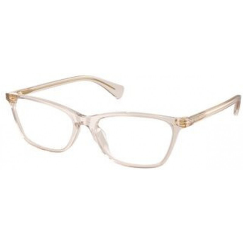 Eyeglasses Ralph RA 7187 U 6117 Beige Transparent / Demo 55mm