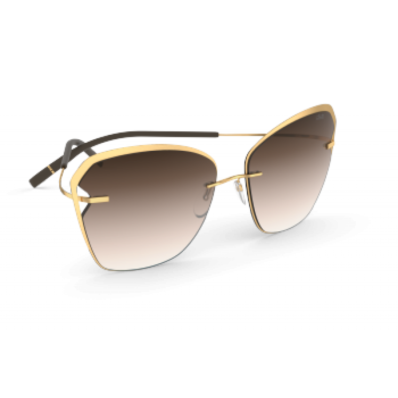 Sunglasses Silhouette Titan Accent Shades 8174 7530 Gold Sunglasses Silhouette Titan Accent Shades 8174 7530 Gold