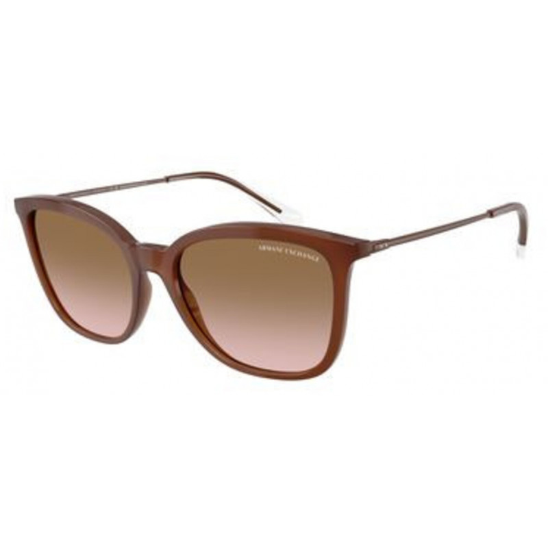 Sunglasses Armani Exchange AX 4151 SF 836511 Opal Dark Brown / Pink Gradient Grey Polyamide Standard 55mm